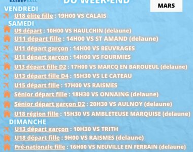 Programme du week-end