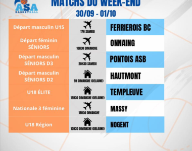 PROGRAMME DU WEEK-END