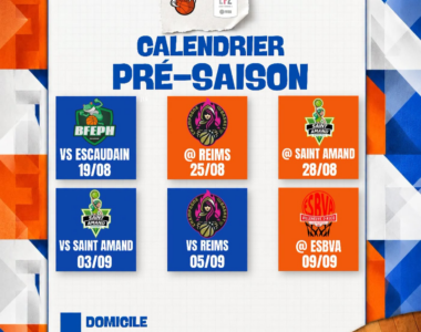 Le calendrier de la pré-saison